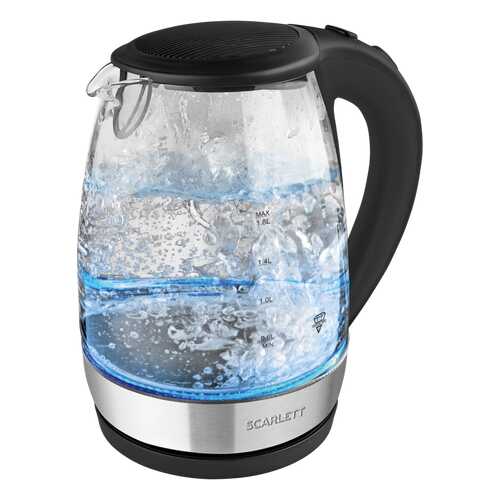 Чайник электричесикй Kettle SC-EK27G89 Silver/Black в Элекс