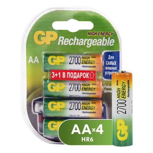 Аккумуляторная батарея GP Batteries 270AAHC3/1-2CR4 4 шт в Элекс