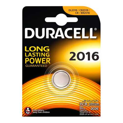 Батарейка Duracell 2016 1 шт в Элекс
