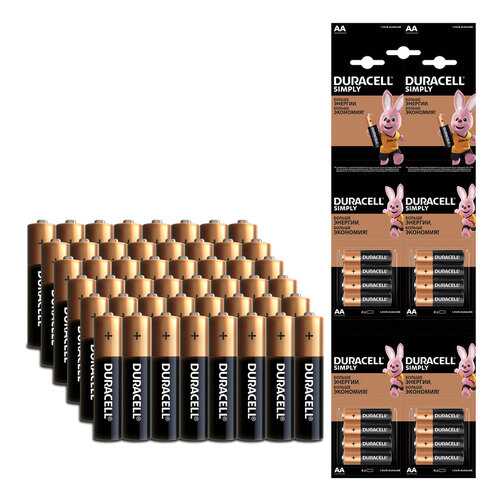 Батарейка Duracell AA (LR6) Big Pack (3*16), 48 шт в Элекс