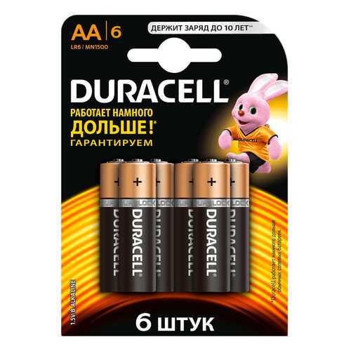 Батарейка Duracell Basic LR6 6 шт в Элекс