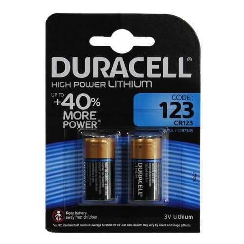 Батарейка Duracell CR123A-2 3V 2 шт в Элекс