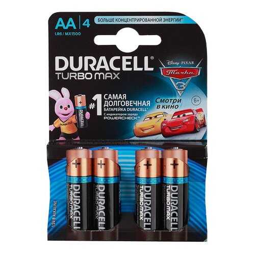 Батарейка Duracell Turbo Max AA 4 шт в Элекс