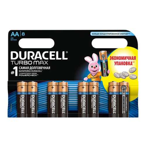 Батарейка Duracell Turbo Max LR6 8 шт в Элекс