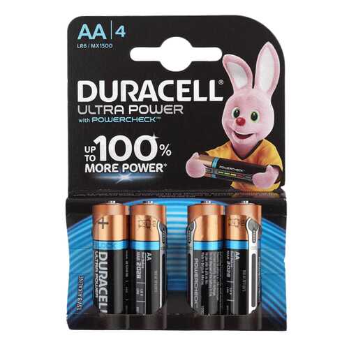 Батарейка Duracell Ultra Power LR6-4S 4 шт в Элекс