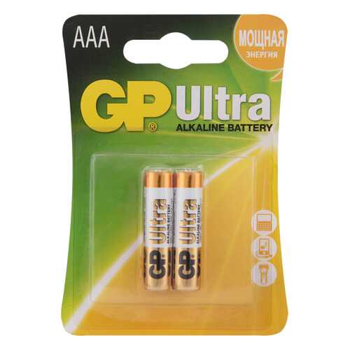 Батарейка GP Batteries Ultra Alkaline AAA 24AUP-2CR2 20/160 2 шт в Элекс