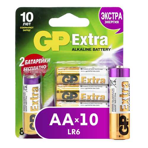 Батарейка GP Extra AA (15AX8/2-2CR10 /240) 10 шт в Элекс