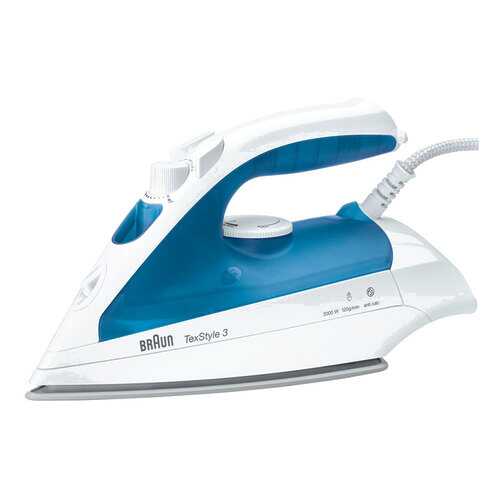 Утюг Braun TexStyle 3 TS 340C White/Blue в Элекс