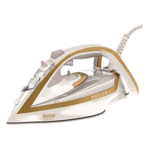 Утюг Tefal Turbo Pro FV5654E0 White/Gold в Элекс