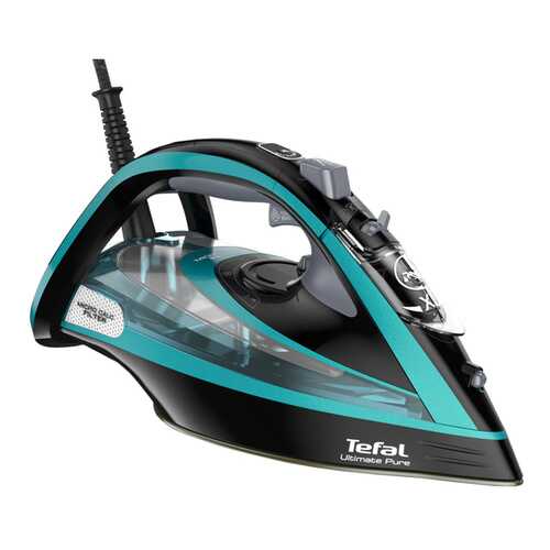 Утюг Tefal Ultimate Pure FV9837E0 Black/Cyan в Элекс