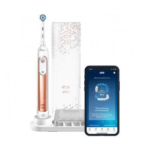 Электрическая зубная щетка Braun Oral-B GeniusX Sensi 20000N (D706.515.6X) Rose Gold в Элекс