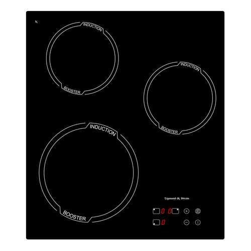 Встраиваемая варочная панель индукционная Zigmund & Shtain CIS 029.45 BX Black в Элекс